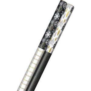 Hallmark Christmas Gift Wrapping Paper Jumbo Rolls (2 Rolls 4 Designs)